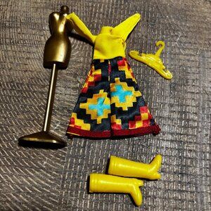 Topper Dawn Doll Clothes Rock Flowers Indian Gaucho outfit